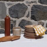 Set of 4 hollow sandstone plates