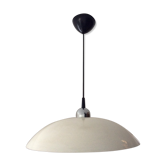 Vintage metal saucer pendant lamp from the 70s