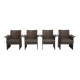 Fauteuil(s) large Korium, design Tito Agnoli, Matteo Grassi, 1980