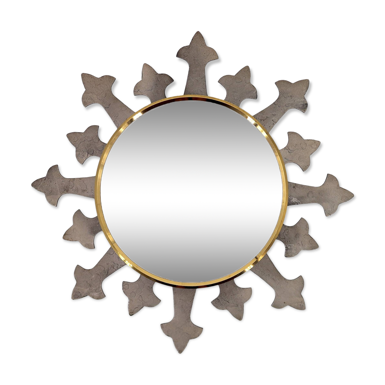 Small metal sun mirror, 1950s