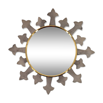 Small metal sun mirror, 1950s