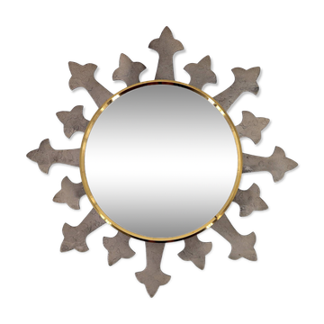Small metal sun mirror, 1950s
