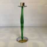 Green free-form candle holder