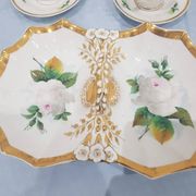 Service à café, porcelaine blanche avec dorure, KPM, Allemagne, 19e siècle