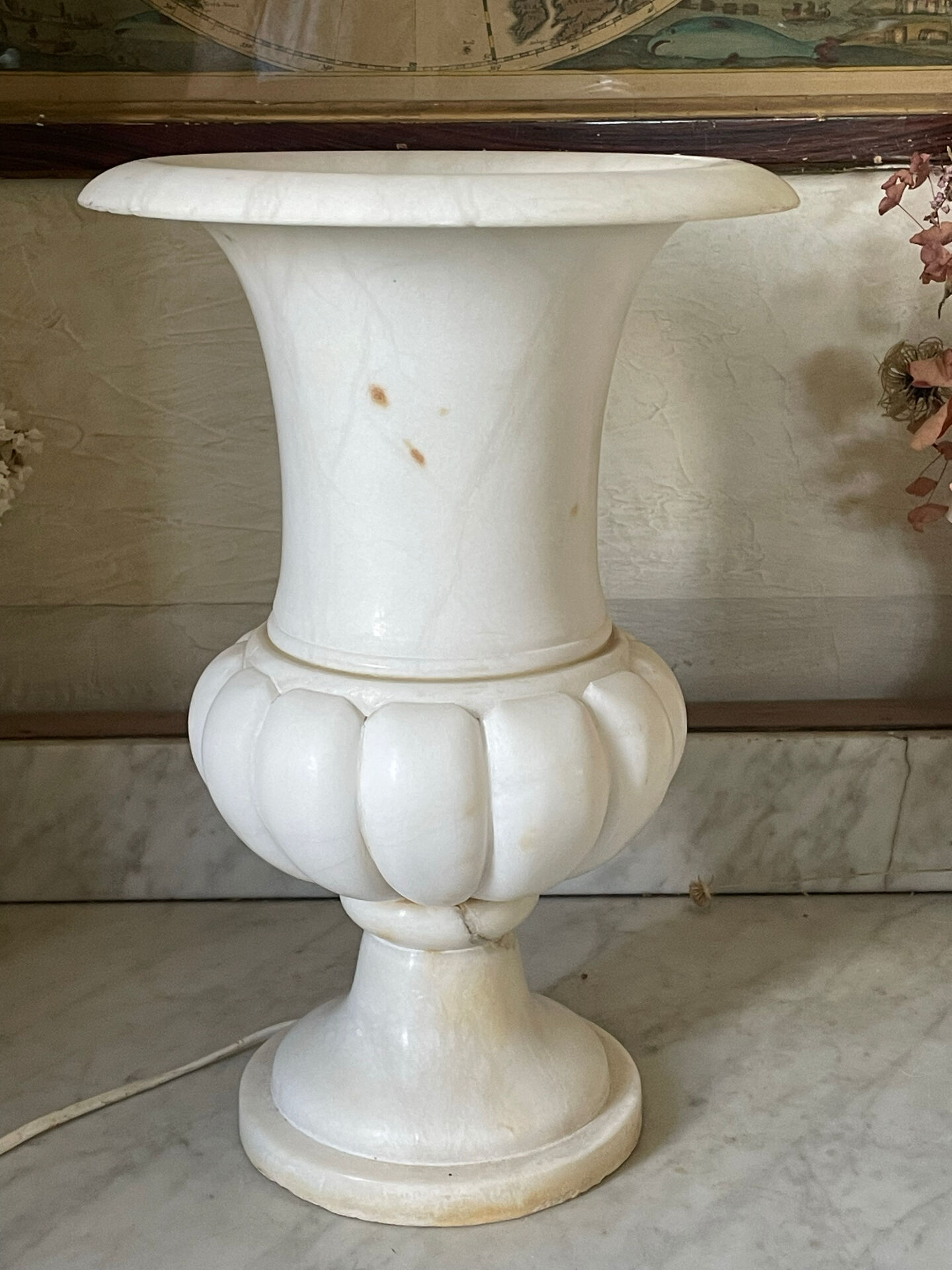 marble lamp Médicis vase Art Deco