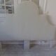 160 headboard upholstered in off-white bouclé fabric