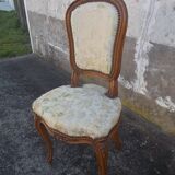 chaise chauffeuse capitonée style louis XV