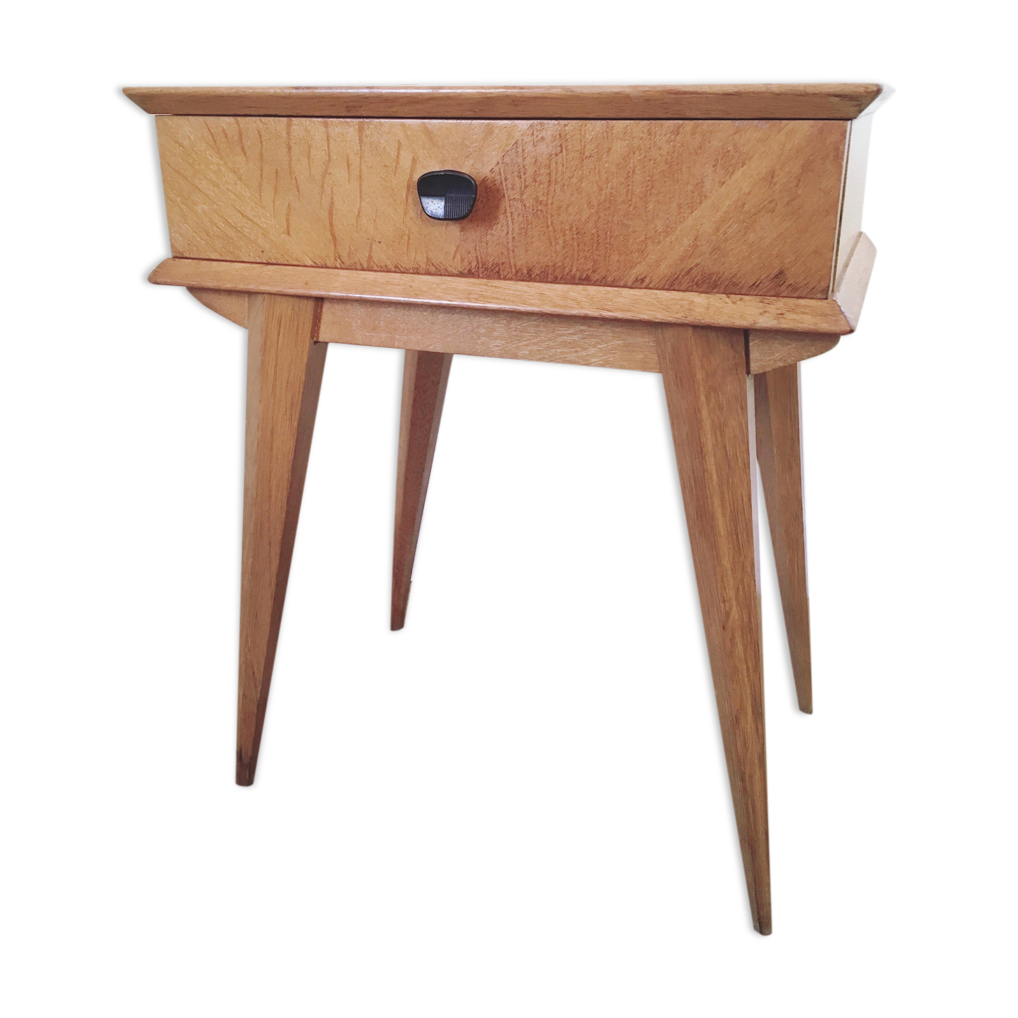 Vintage oak bedside table
