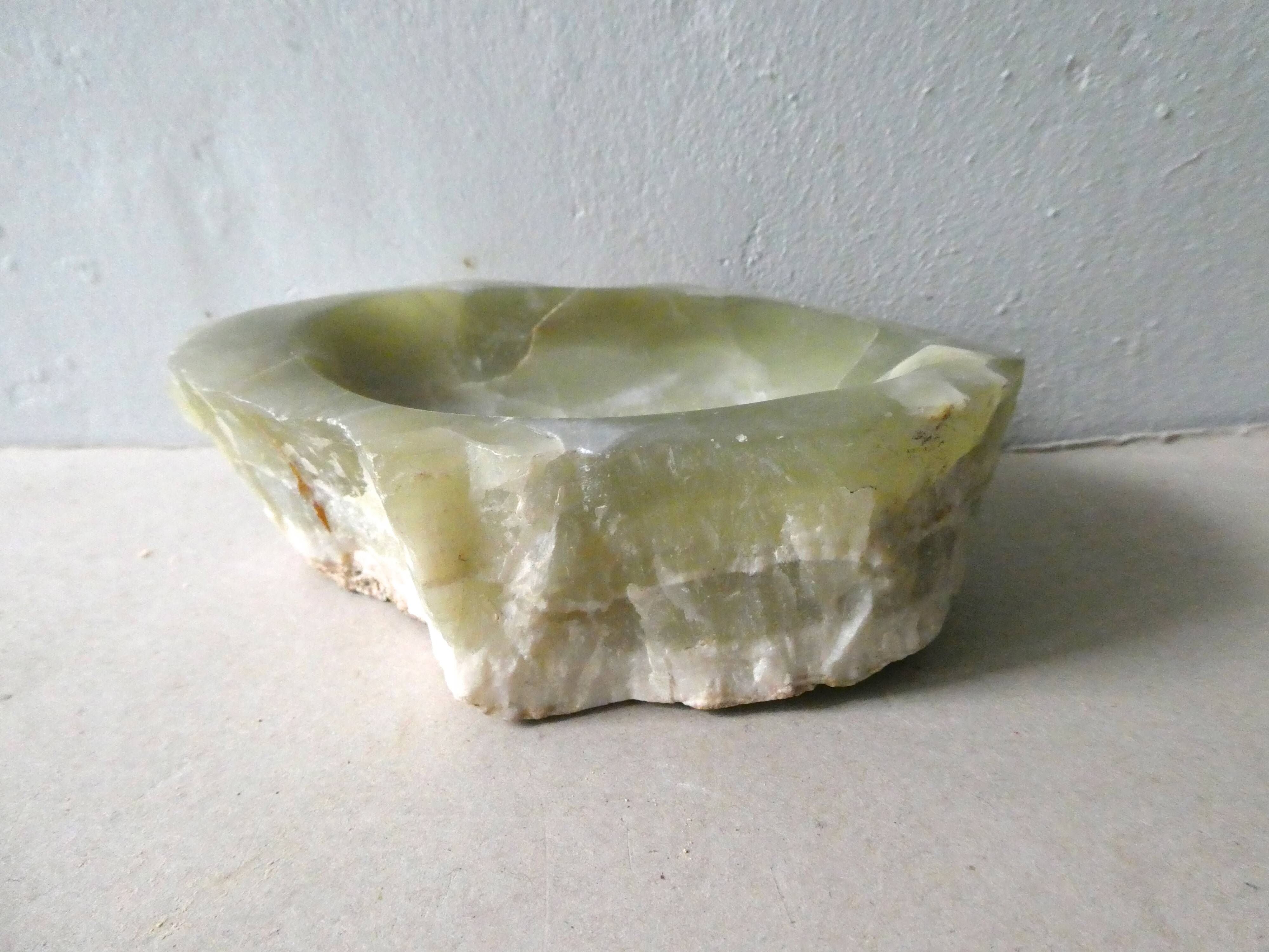 Empty pocket stone onyx green 70s