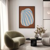 Abstract painting giclee print, 50x70cm