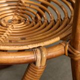 Curved Bamboo Chair, 1960s