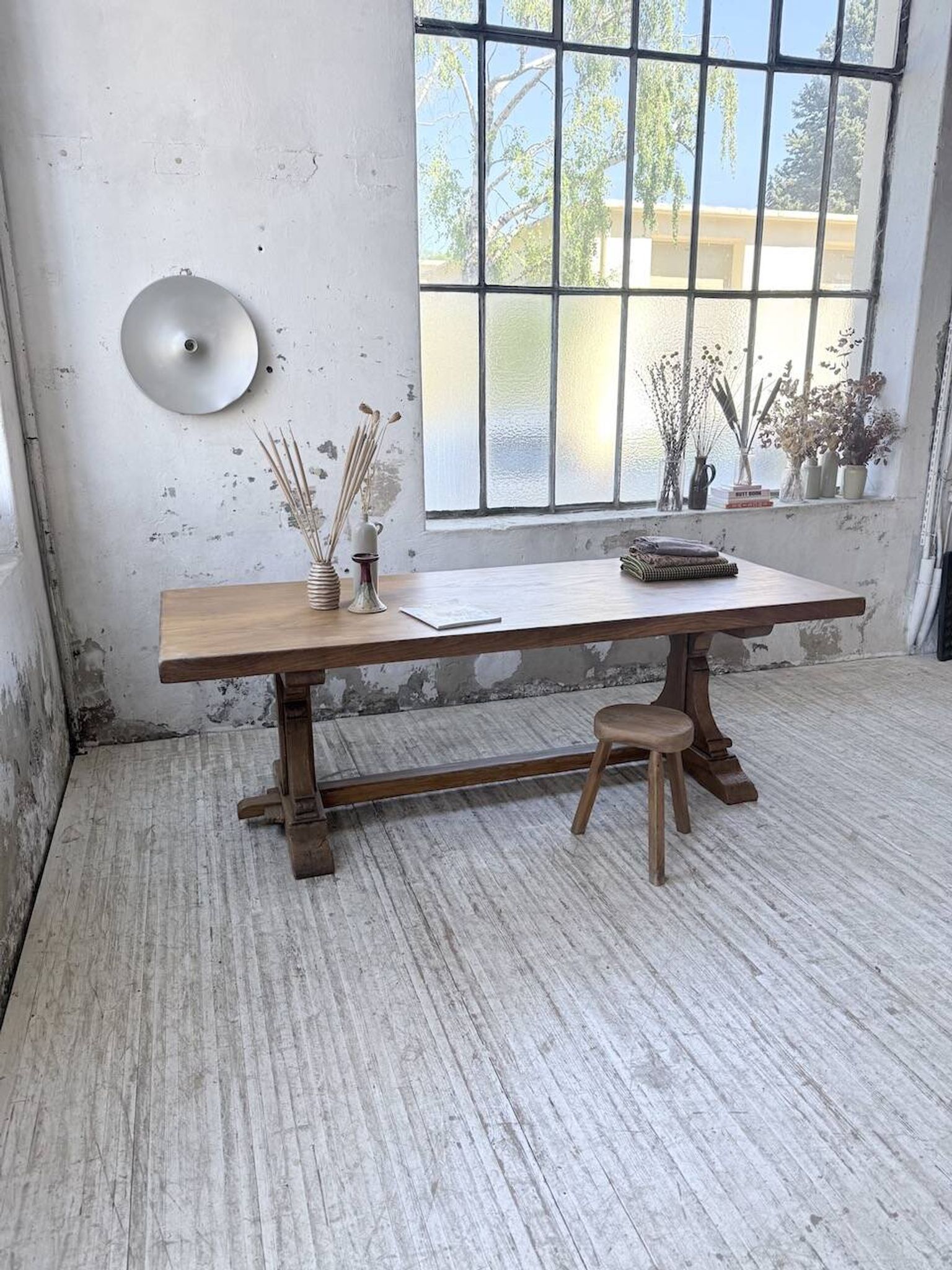 Table monastère chêne 1950 XXL