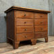 Commode ou comptoir de magasin en peuplier vers 1880-1900