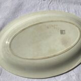 Plat Salins cercle jaune 42cmx28,5cm
