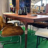 Roche Bobois cognac suede chairs