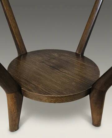 Round coffee table Karel Koželka & Antonín Kropáček 1940s Czechoslovakia