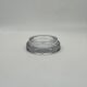 Vintage transparent glass catchall, stepped design.
