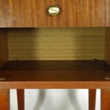 1960s bedside table with tapered legs