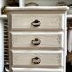 Chiffonnier 5 tiroirs en bois blanc