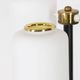 Vintage 50's floor lamp in metal and glass, italian design
