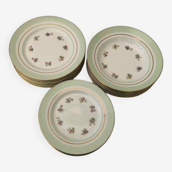 Service 18 assiettes porcelaine pour 6 personnes