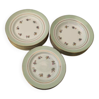 Service 18 assiettes porcelaine pour 6 personnes