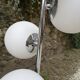 Floor lamp with vintage glass balls 1970