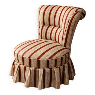 Napoleon III period upholstered armchair – stylish and comfortable
