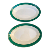 Set of two serving dishes Digoin and Sarreguemines