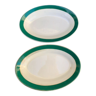 Set of two serving dishes Digoin and Sarreguemines