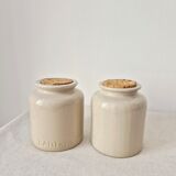 Set of 2 stoneware pots/vase - Lab Lagny Vintage