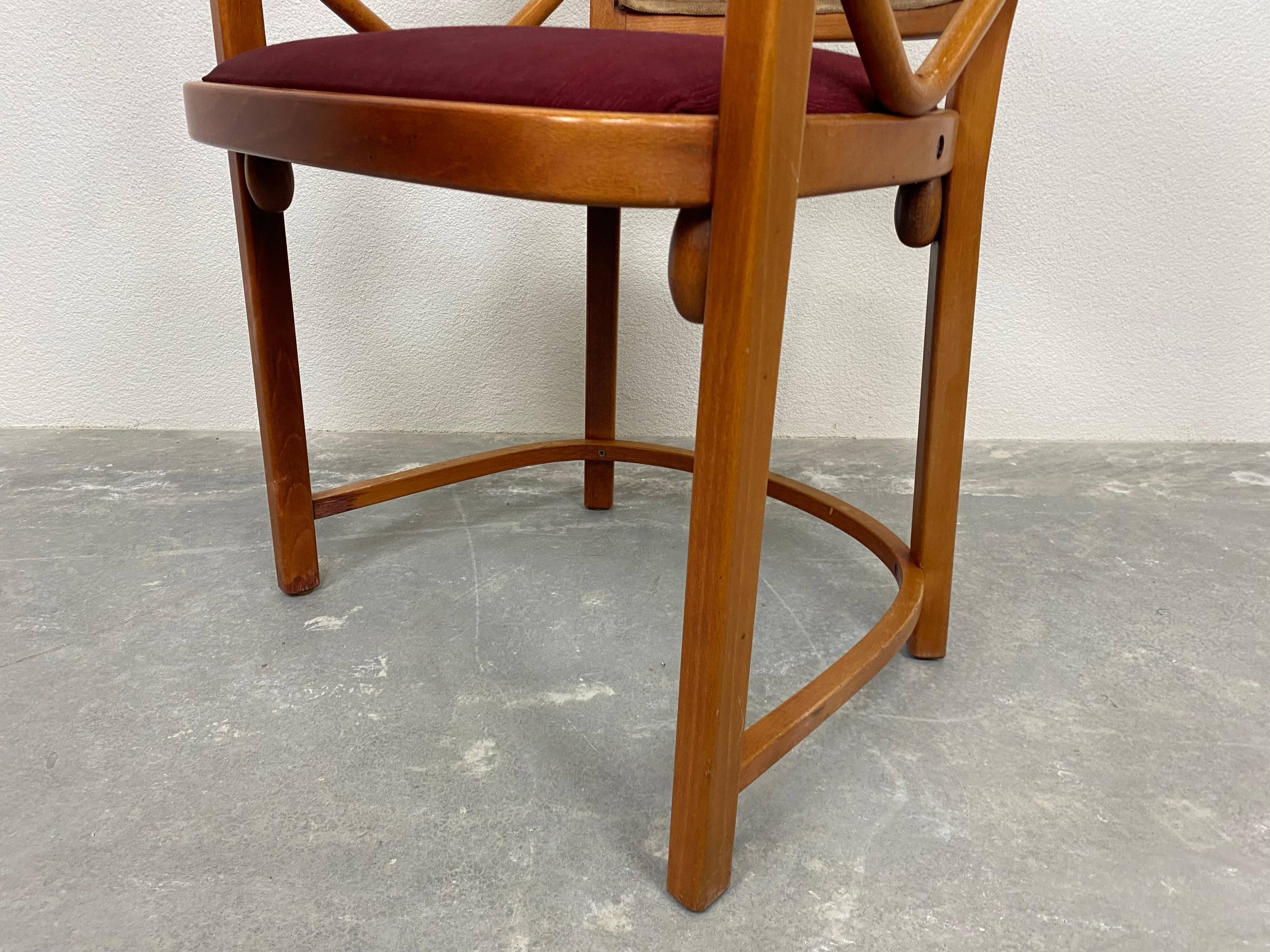Set of 4 Fledermaus chairs made by Thonet.