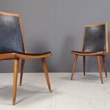 Mid century italian dining chairs, set of 6 - 1950s