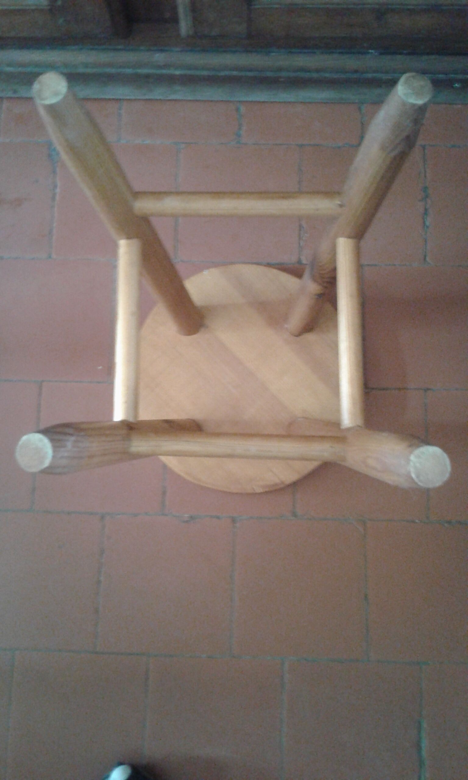 Pine wood stool
