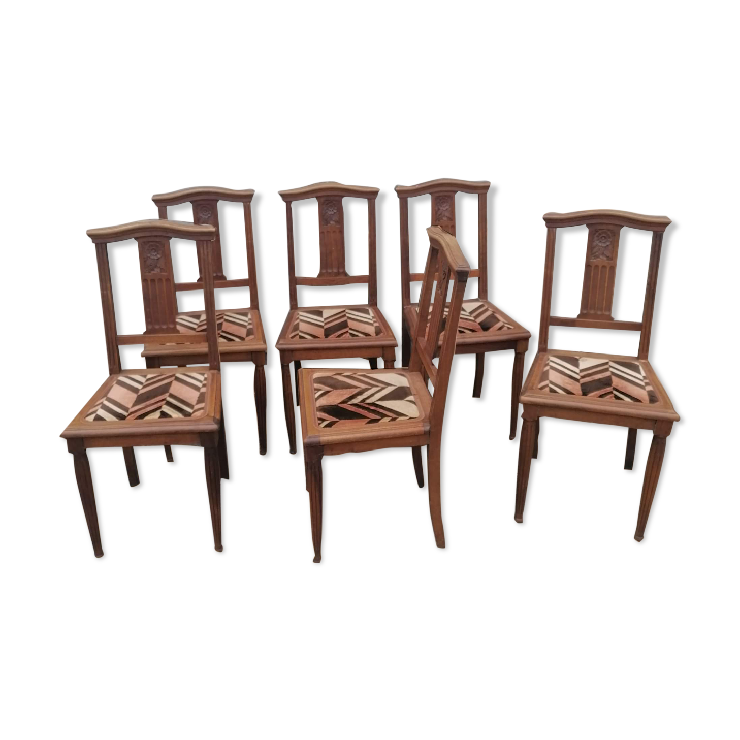 6 Art Deco chairs 1930 1940