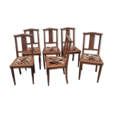 6 Art Deco chairs 1930 1940