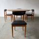 Mid-Century Modern 1960’s dining table and chairs set by Schreiber Furnitur