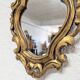 Baroque gold mirror 40x25cm