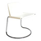 Vintage Alessia chair by Giotto Stoppino for Driade, Italy, 1970s – white ABS and chrome