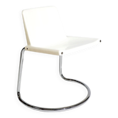 Vintage Alessia chair by Giotto Stoppino for Driade, Italy, 1970s – white ABS and chrome