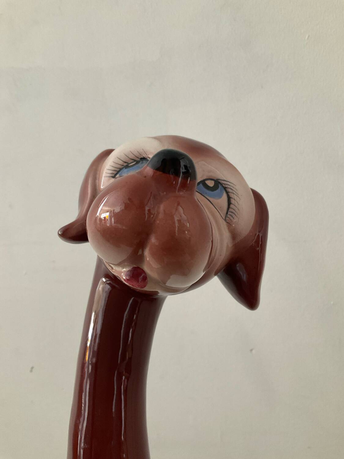Grand chien en céramique Italy vintage années 70