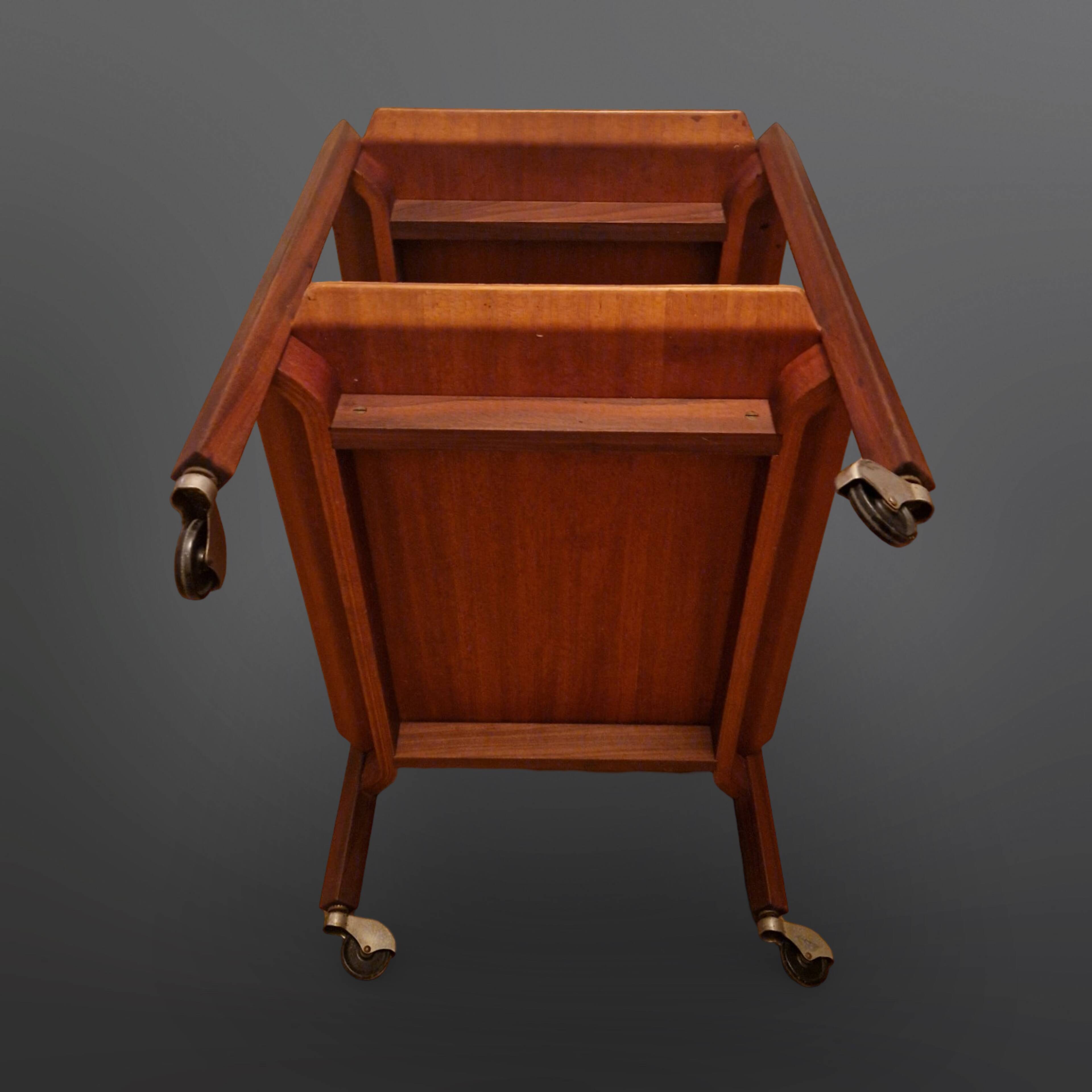 Chariot de service vintage PT10 en contreplaqué par Cees Brakeman pour Patoe, Pays-Bas 1950