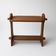 Table d’appoint brutaliste en bois exotique, 50’s.