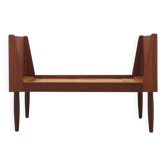 Lit en teck, design danois, années 1970, production : Danemark