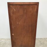 Matte 1930s black glass cabinet