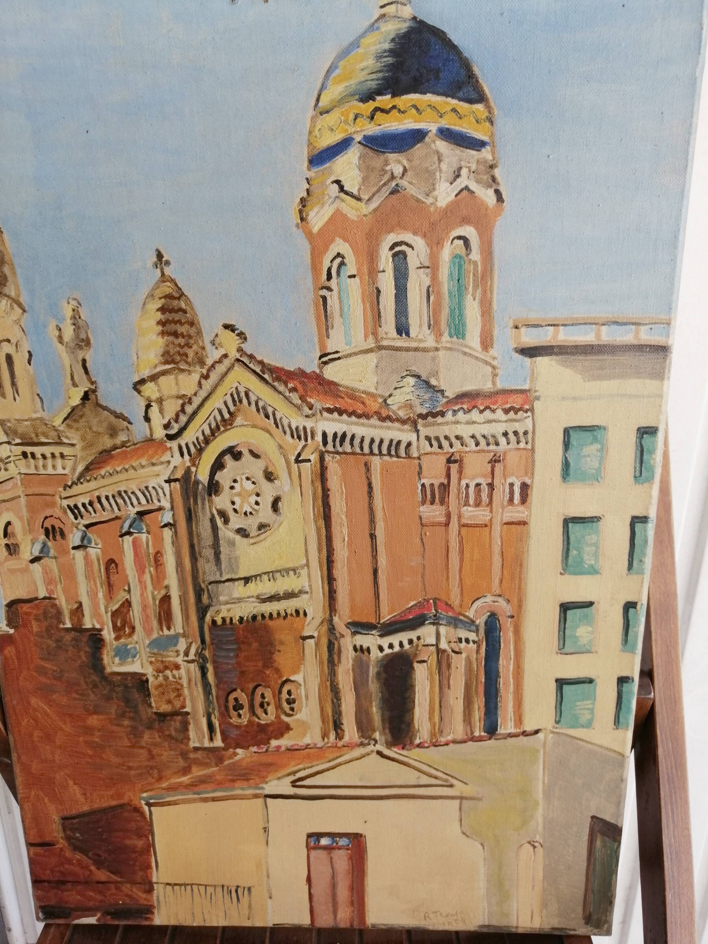 Old table 55 cm x 38 cm