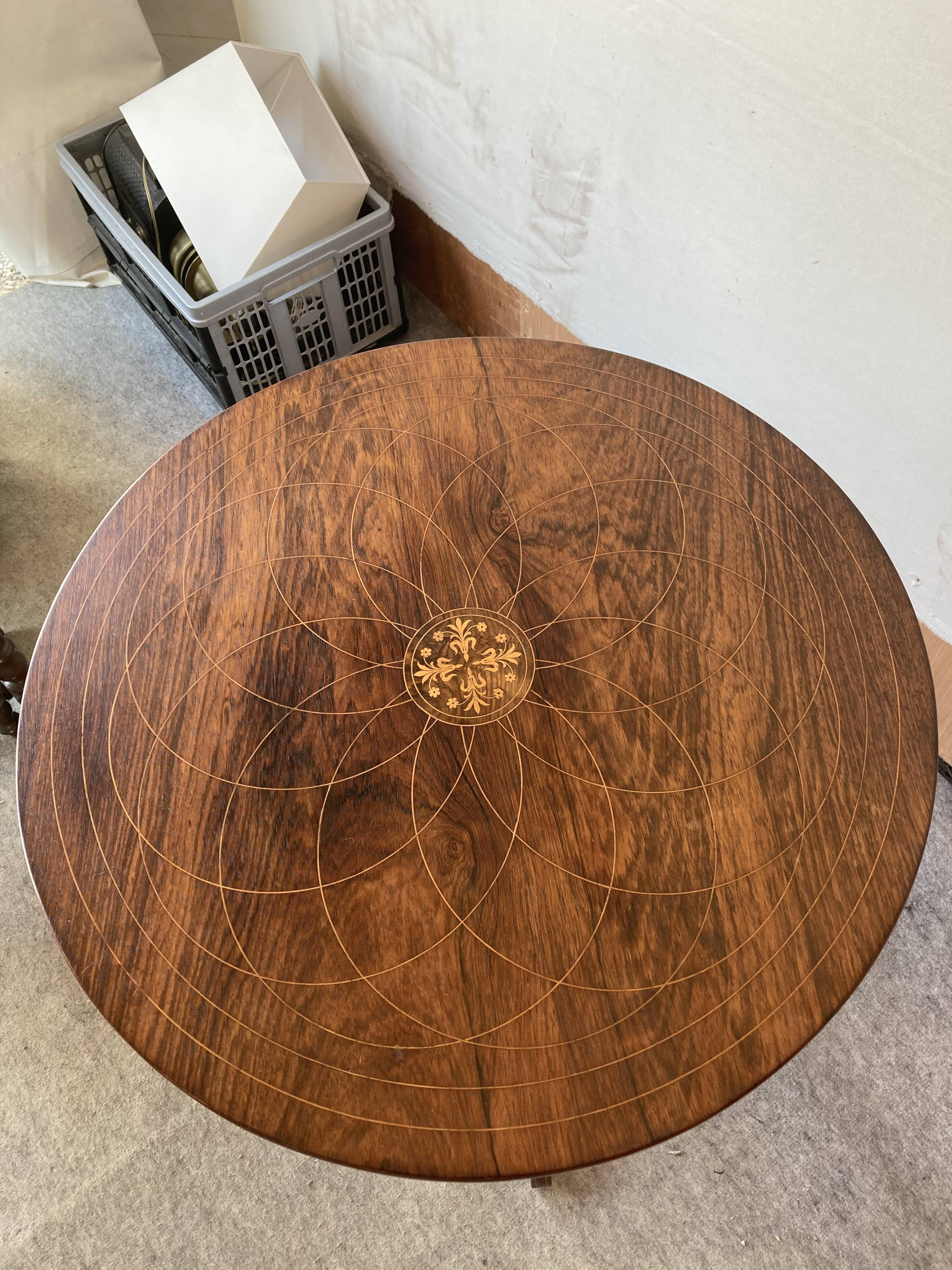 Charles X period pedestal table.