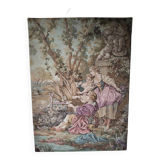 Tapestry gallant scene gobelin panel