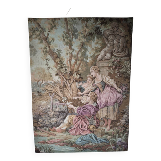 Tapisserie scène galante panneau gobelins