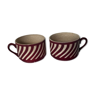 2 cups Creil and Montereau